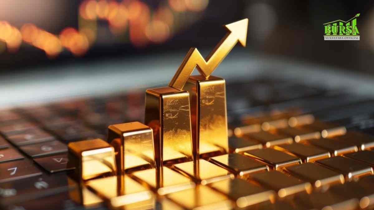 harga emas melonjak didorong pelemahan dolar dan inflasi as t