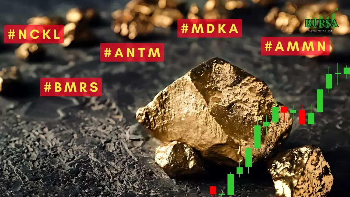 rekomendasi saham emiten emas & nikel 5 buy, 2 sell, ini target harga terbaru