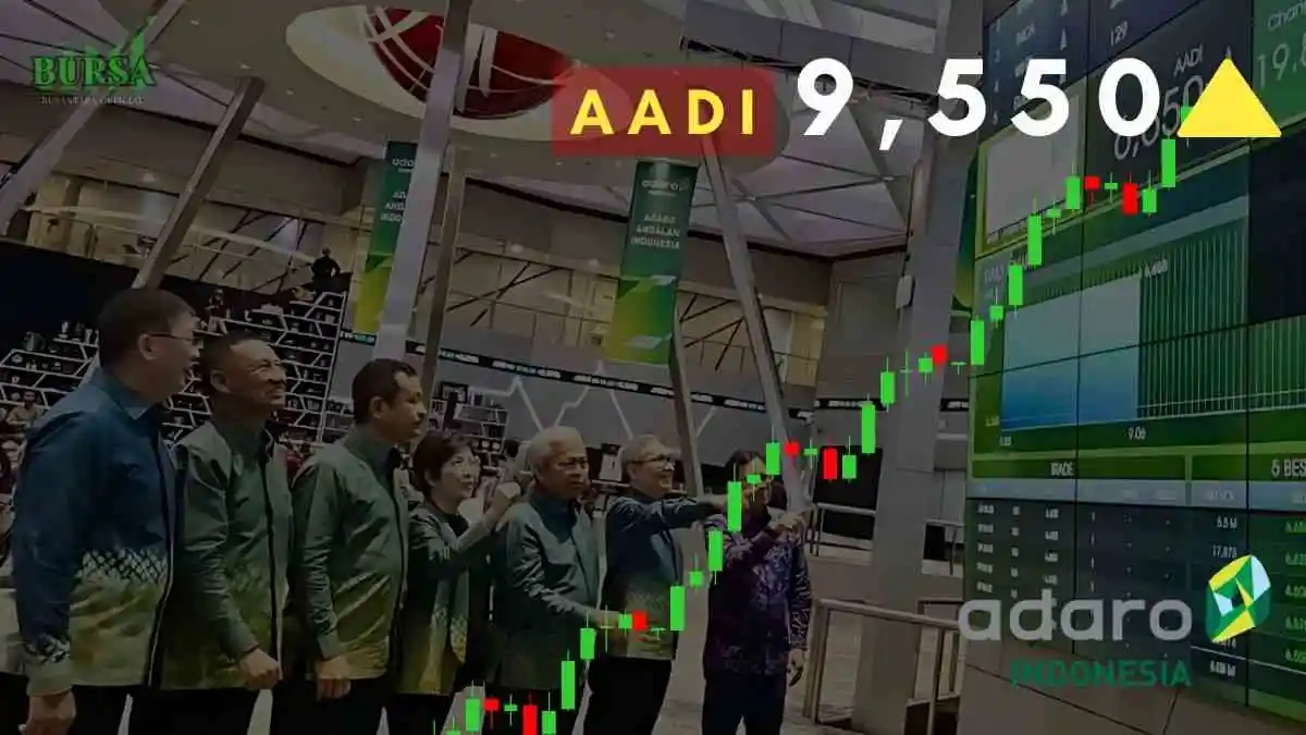 saham aadi ara tiga hari beruntun, target tembus rp30.100.