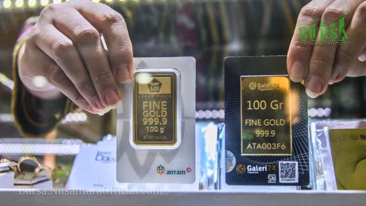 Harga Emas Antam Terbaru Anjlok! Turun Rp 3.000 per Gram