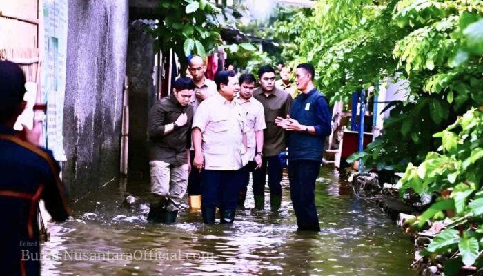 Prabowo Tinjau Banjir Bekasi, Janjikan Perbaikan Infrastruktur