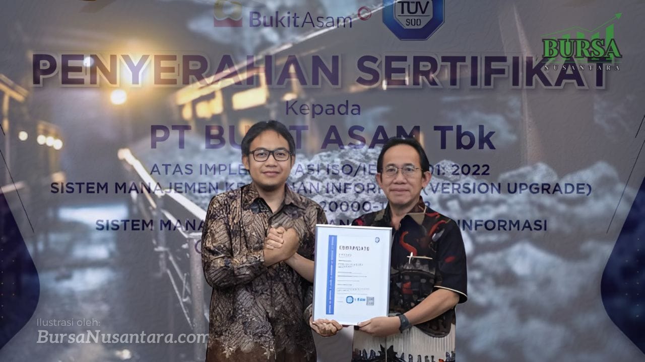 PTBA Raih ISO 20000-12018, Tingkatkan Layanan TI
