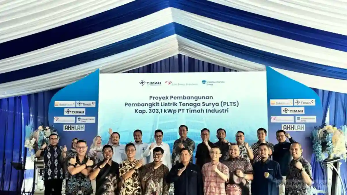PLTS Timah Industri Resmi Beroperasi, PTBA Percepat Transisi Energi