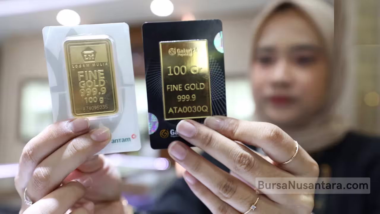 Emas Antam Jatuh ke Rp 1,89 Juta, Pasar Panik Hadapi Tekanan Baru