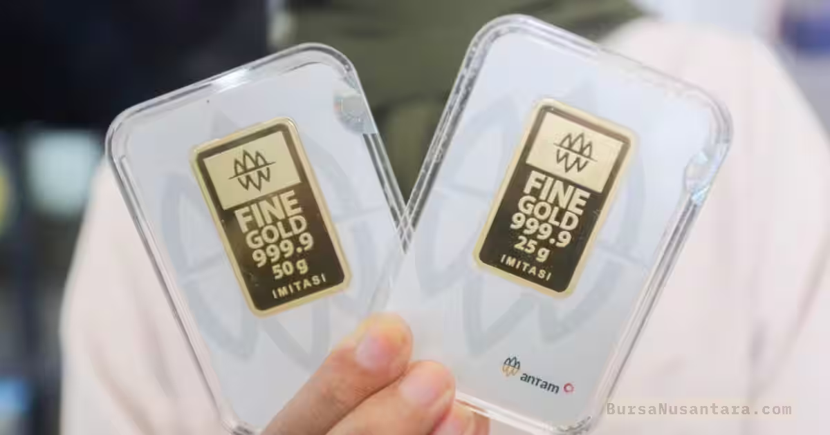 Harga Emas Antam Melemah, Investor Ritel Tertekan Pajak Ganda