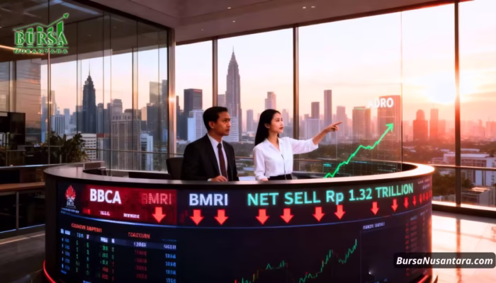 Asing Buang Saham BBCA & BMRI Rp1,3 T, IHSG Gagal Tembus 9.000