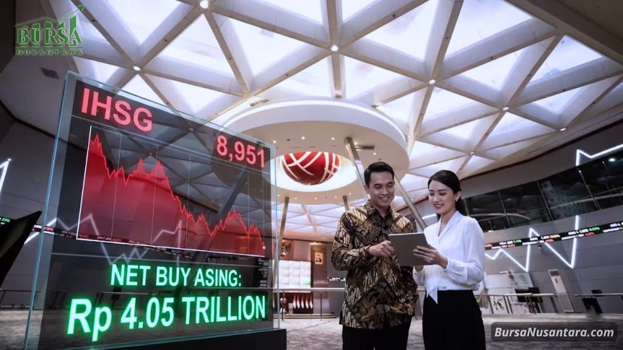 IHSG Koreksi ke 8.951, Asing Borong Rp4 T Saat Market Cap Turun