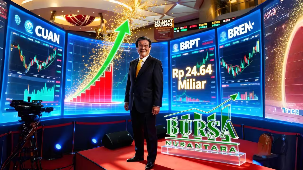 Prajogo Pangestu Serok Bawah CUAN, BRPT, BREN Rp24 Miliar!