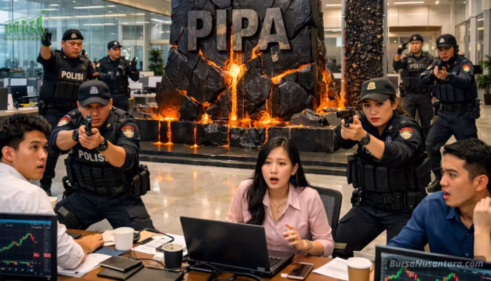 Polisi Grebek Kantor Sekuritas Terkait Kasus Saham Gorengan PIPA