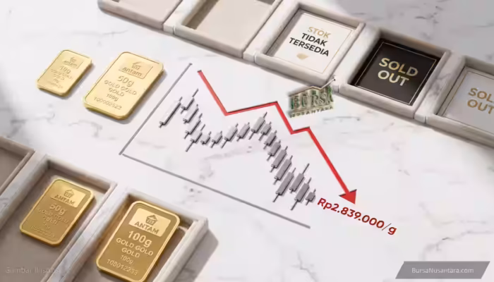 Harga Emas Antam Turun Tipis: Awas Kelangkaan Stok!
