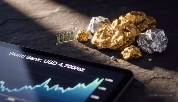 Harga Logam Mulia Diramal Meroket, Emas Sentuh USD4.700